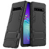 Slim Armour Tough Shockproof Case & Stand for Samsung Galaxy S10 5G - Black